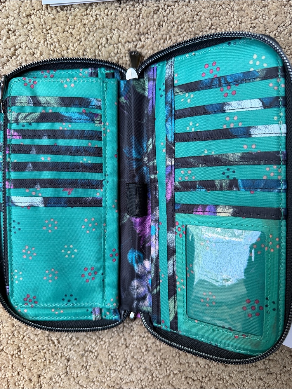Luglife Handspring Wallet in Bloom Black-New with tags - Picture 5 of 7